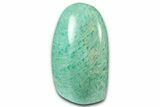 Free-Standing Chatoyant Polished Amazonite - Madagascar #349361-1